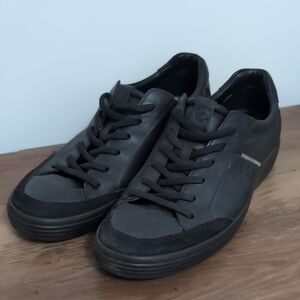 Ecco Black Leather Sneakers
